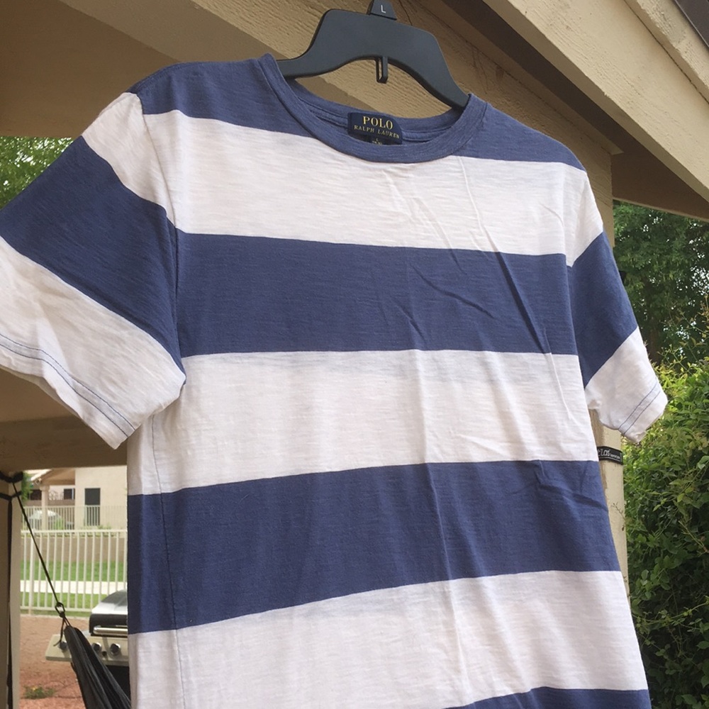 Striped Polo RL Tee